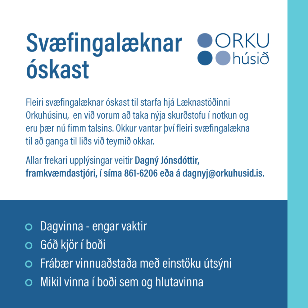 Svæfingalæknar óskast